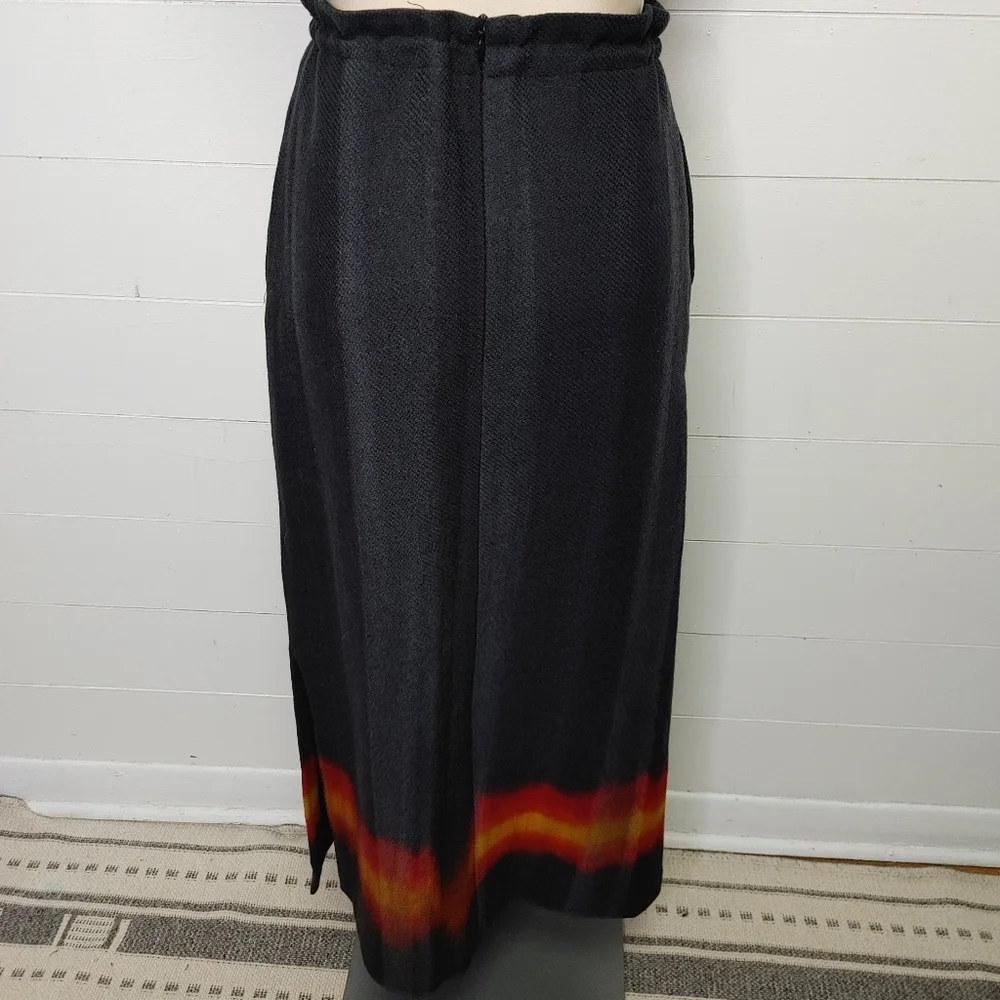 Vintage Holt Renfrew wool maxi skirt size 2 - Picture 6 of 13